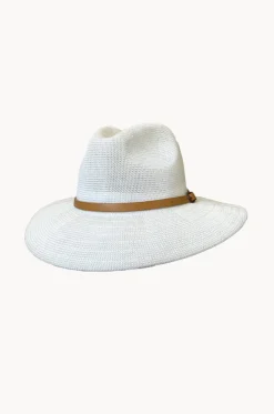 Adjustable Knit Leather Band Fedora