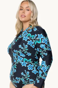 Bahamas Blue Long Sleeve Suntop