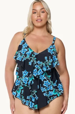 Bahamas Blue Tiered Frill Tankini Separate