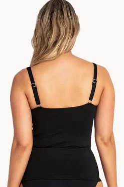 Basix DD/E Cup Ruched Tankini Separate
