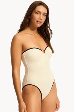 Beach Bound Ring Front Bandeau One Piece