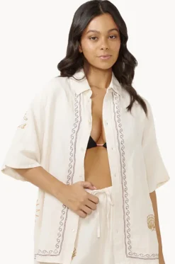 Beach Party Embroidered Shirt