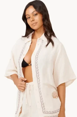 Beach Party Embroidered Shirt