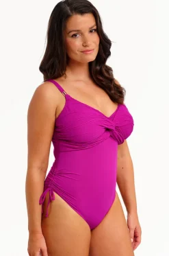 Beach Waves F Cup Twist Front One Piece