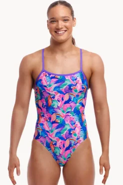 Birds Gone Wild Single Strap One Piece