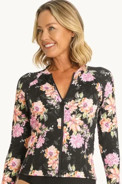Bloom Long Sleeve Zip Suntop