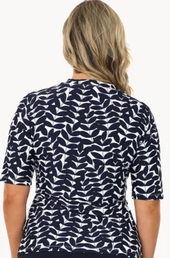 Blue Acacia Short Sleeve Suntop