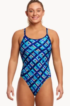 Blue Bunkers Diamond Back One Piece