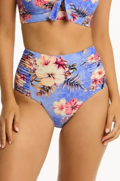Blue Hawaii Gathered High Waist Pant