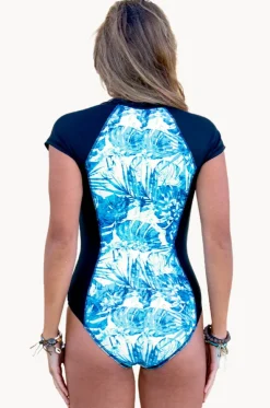 Blue Hawaii Short Sleeve Sunsuit