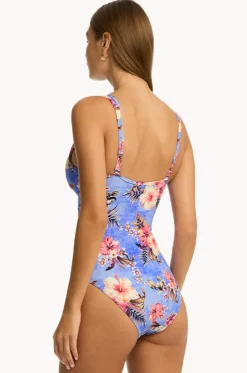 Blue Hawaii Spliced One Piece