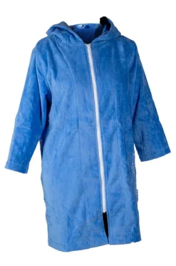 Blue Riptide Hooded Towel Robe S/M