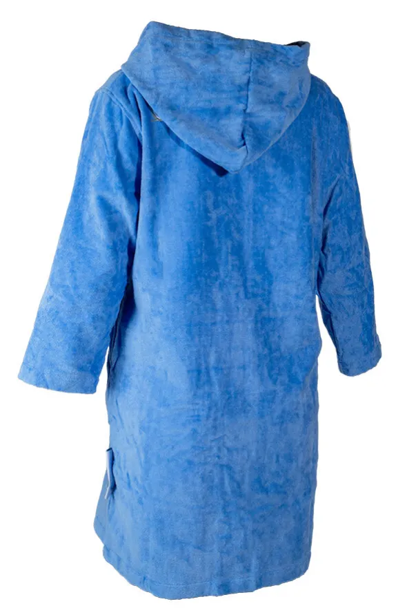 Blue Riptide Hooded Towel Robe S/M