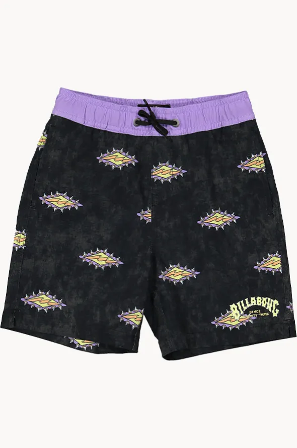 Boys Diamond Grit Layback Boardshort