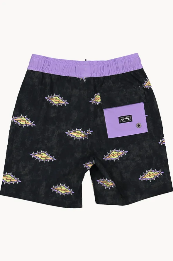 Boys Diamond Grit Layback Boardshort