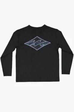 Boys Diamond Shoreline Long Sleeve Suntop
