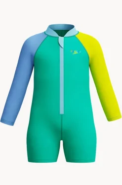 Boys Long Sleeve Zip Sunsuit