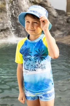 Boys Shipwrecked Reversible Sunhat