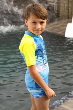 Boys Shipwrecked Short Sleeve Suntop