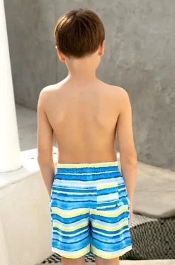 Boys Shipwrecked Stripe Boardshort