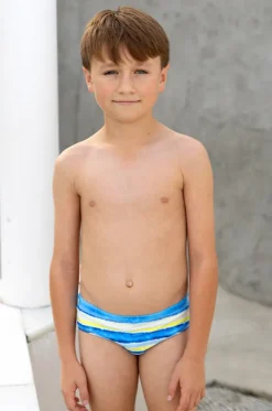 Boys Shipwrecked Stripe Racer Brief