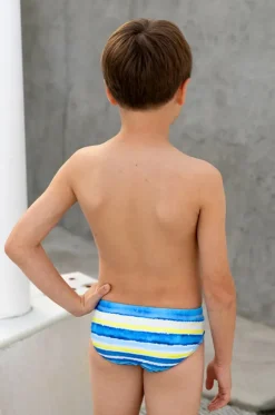 Boys Shipwrecked Stripe Racer Brief