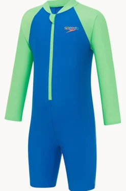 Boys Splice Long Sleeve Sunsuit