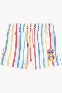 Boys Stripey Huxbear Swim Short
