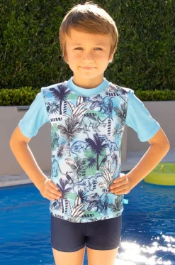Boys Urban Jungle Short Sleeve Suntop Set