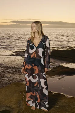 Cactus Garden Mesh Cover Up