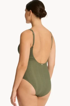 Caracus Scoop Back Panel Line One Piece