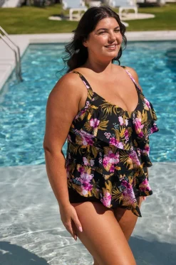 Caribbean Tiered Frill Tankini Separate