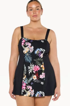 Carnival Wide Strap Swim Dress