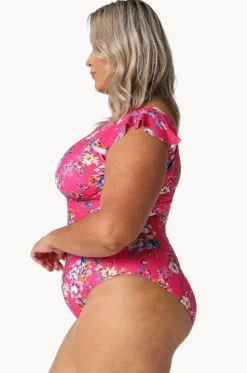 Castaway Frill V Neck One Piece