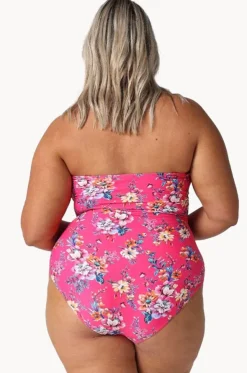 Castaway Shirred Bandeau One Piece