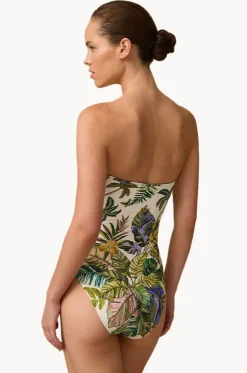 Catalina Ruched U Wire Bandeau One Piece