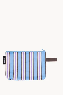Choc Blue Stripe Clutch