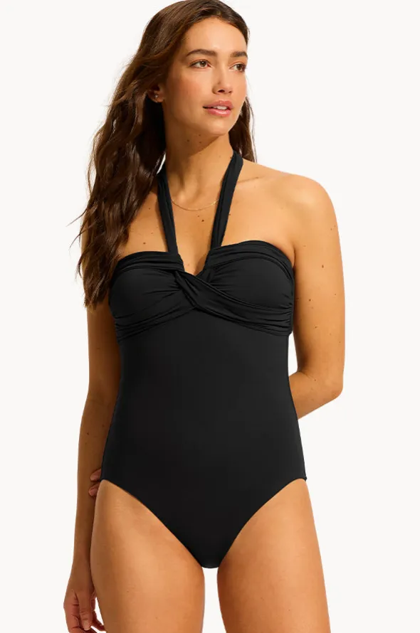 Collective Halter Bandeau One Piece