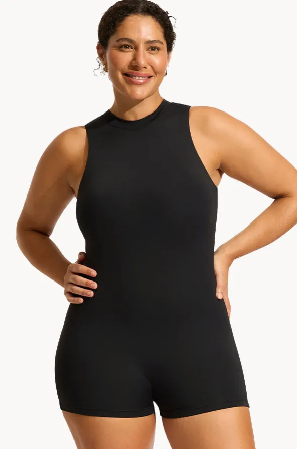 Collective Zip Back Boyleg One Piece