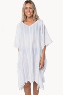 Cotton V Neck Kaftan