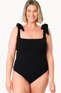 Crinkle Classic Square Neck One Piece
