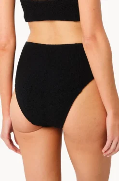 Crinkle High Cut High Waist Bottom