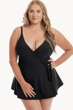 Cross Over Swim Dress