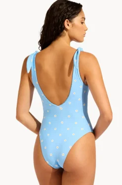 Daisy Chain Deep V Neck Maillot