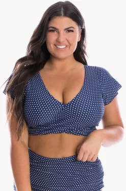 Dots Moulded Frill Wrap Bra