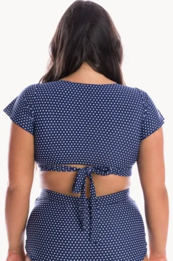 Dots Moulded Frill Wrap Bra