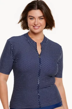 Dots Short Sleeve Suntop