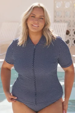 Dots Short Sleeve Suntop