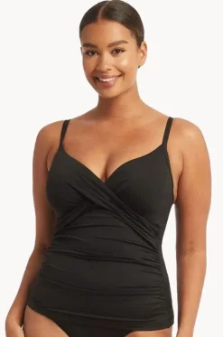 Eco Essentials DD/E Cup Cross Front Tankini Separate