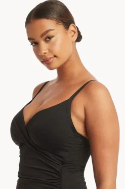 Eco Essentials DD/E Cup Cross Front Tankini Separate